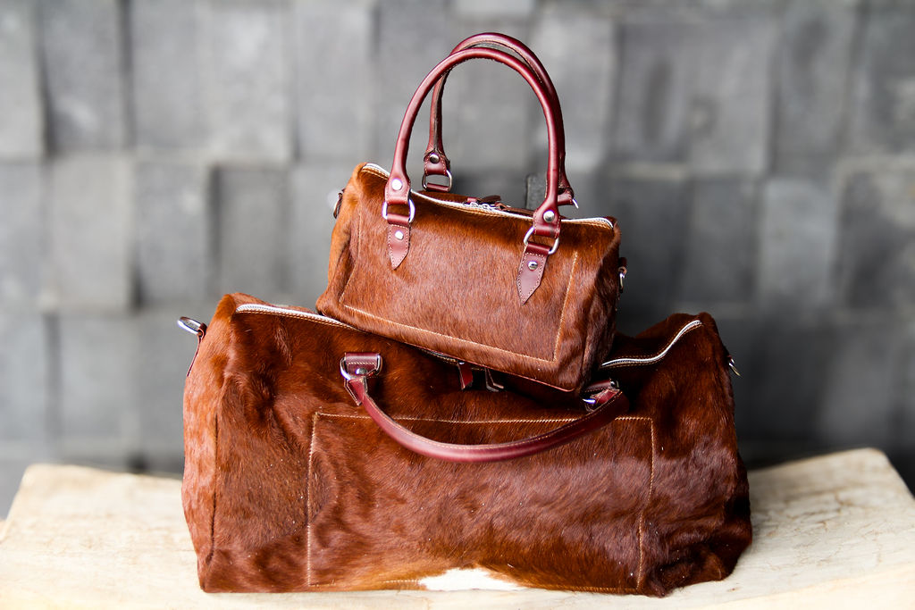 Duffle grande y mini caoba